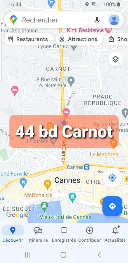 Cannes Carnot 1 Eksteriør billede